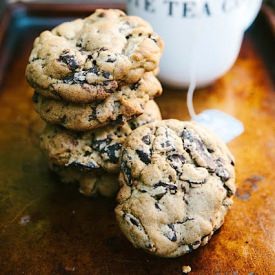 Dark Chocolate & Earl Grey Cookies