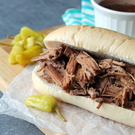 Slow Cooker Italian Beef Sandwiches