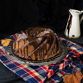 Pumpkin Bundt Cake and Chocolate