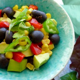 Olive, Corn and Avocado Salsa