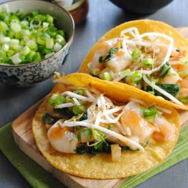 Thai Ginger-Lemongrass Shrimp Tacos