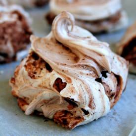 Double Chocolate Almond Meringues