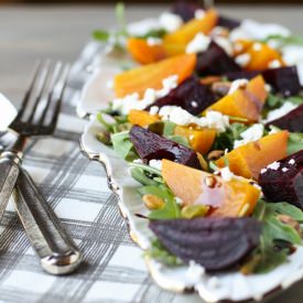 Roasted Beet and Arugula Salad