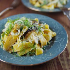 Pasta with Fennel, Arugula & Lemon