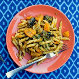 Pumpkin+Portabella Mushroom Pasta