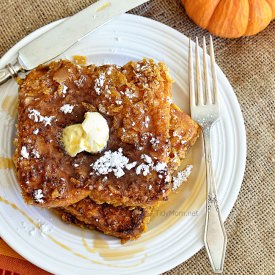 Bacon Fried Pumpkin French Toast
