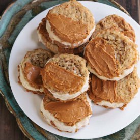 Oatmeal Cookie Ice Cream Sandwiches