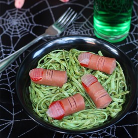 Severed Fingers Pesto Pasta