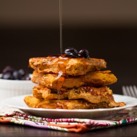 Pumpkin Waffle French Toast