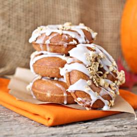 Pumpkin Butter Donuts with Granola