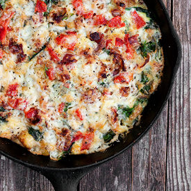 Potato, Bacon and Cheese Frittata