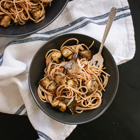 Roasted Eggplant Spaghetti