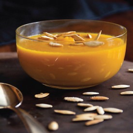 Roast Kabocha Soup & Pumpkin Seeds