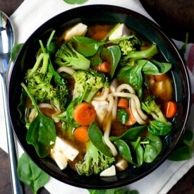 Veggie Miso Udon Soup