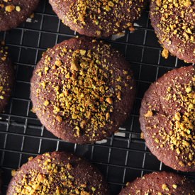 Dark Chocolate Pistachio Sables