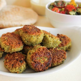 Quinoa Falafel with Avocado Relish