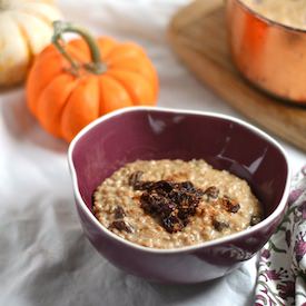 Pumpkin Spice Steel Cut Oats
