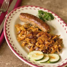Sausage with Cabbage and Onions