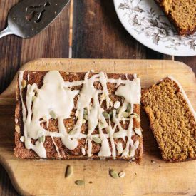 Pumpkin Bread with Maple Icing