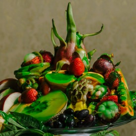 Exotic Fruit Platter & Lime Slime