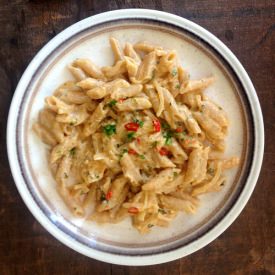 Budget Creamy Salmon Pasta