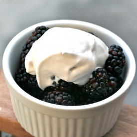 Berries with Coconut Whipped Cream