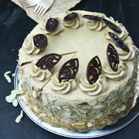 Layer Cake with Coffee Buttercream