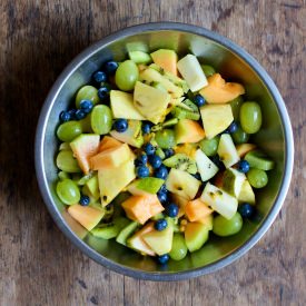 Fruit Salad and Orange Syrup