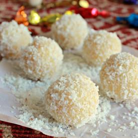 Fudgy Coconut Ladoos