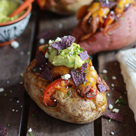 Steak Fajita Baked Potatoes
