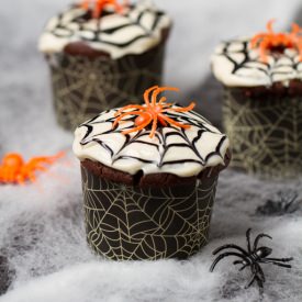 Spider Web Cupcakes