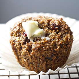 Cranberry Walnut Bran Muffins