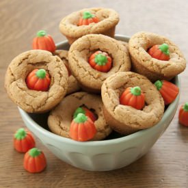 Peanut Butter Candy Corn Cookie Cup