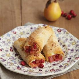 Pear-Cranberry Strudel
