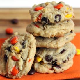 Reese’s Pieces Choc Chip Cookies