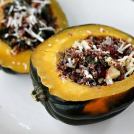 Apple Cider Quinoa Stuffed Squash