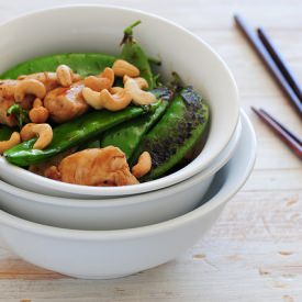 Crunchy Snow Pea & Garlic Stir Fry