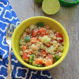 Quinoa Wheat Berry Veggie Salad