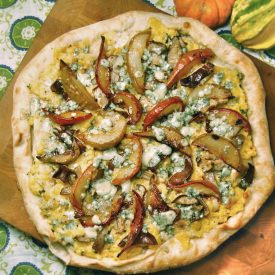 Rutabaga, Mushroom & Pear Pizza