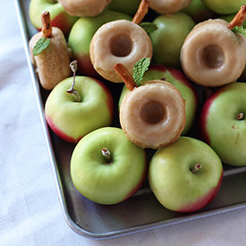 Mini Caramel Apple Doughnuts