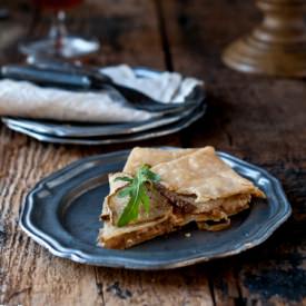 Potato Beer Goat Cheese Tart