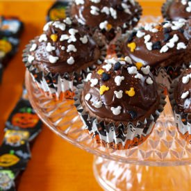 Halloween Chocolate Cupcakes