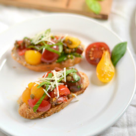Lentil Bruschetta
