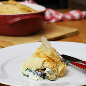 Mediterranean Roasted Vegetable Pie