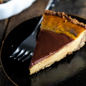 Pumpkin and Milk Chocolate Pie