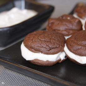 Chocolate Sandwiches with Yogurt