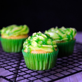 Toxic Swamp Cupcakes
