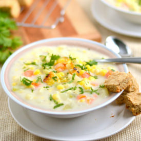 Creamy Vegetarian Corn Chowder