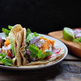 Butternut Squash Black Bean Tacos