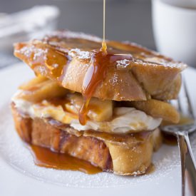 Caramel Apple Stacked French Toast